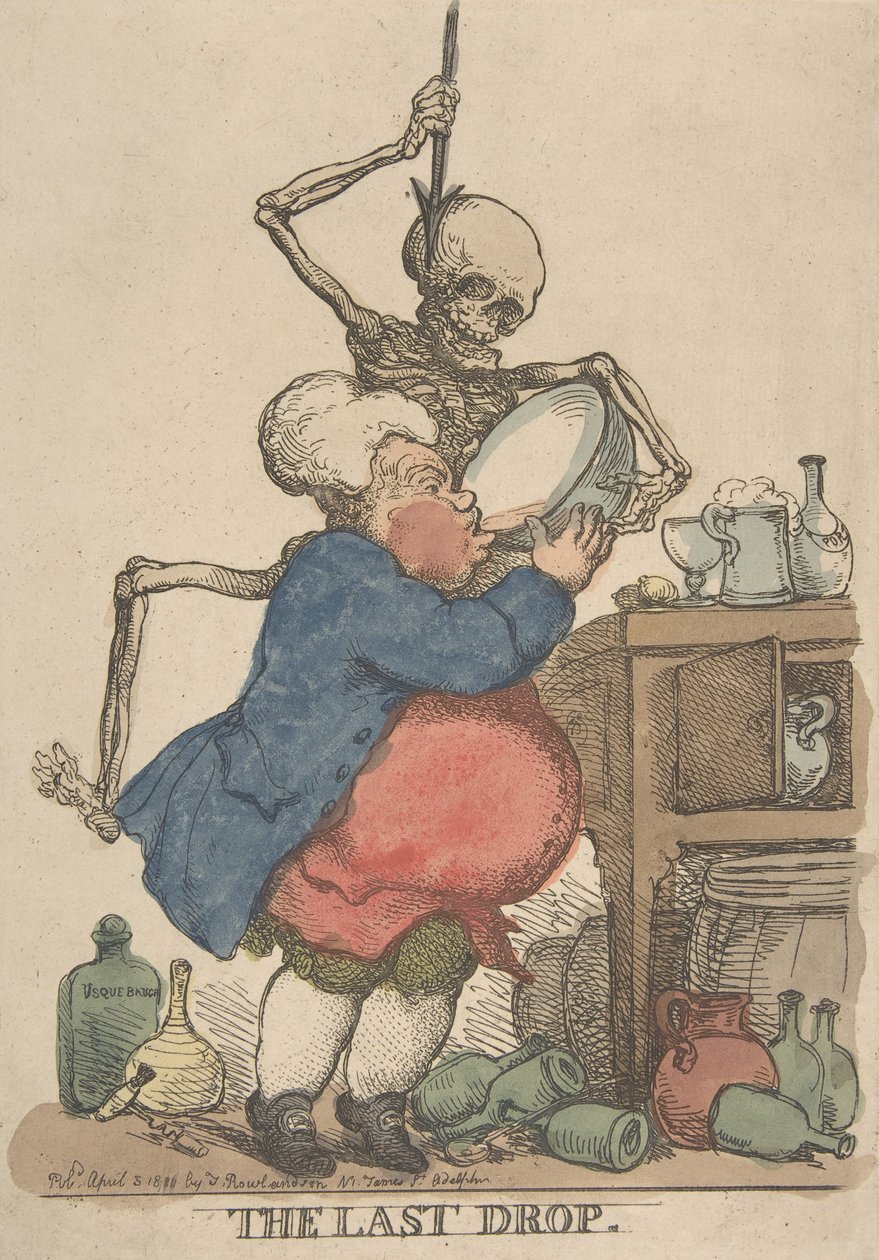Den sista droppen, 5 april 1801., 5 april 1801. av Thomas Rowlandson