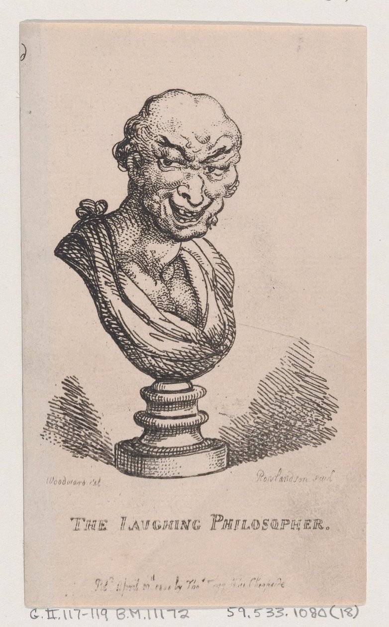 Den skrattande filosofen, 1808., 1808. av Thomas Rowlandson