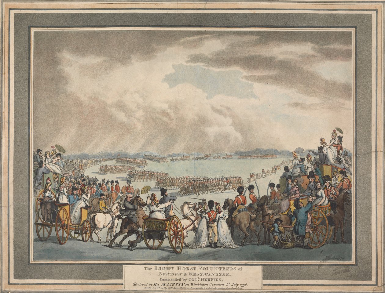 Frivilligorganisationen ”The Light House” i London och Westminster av Thomas Rowlandson