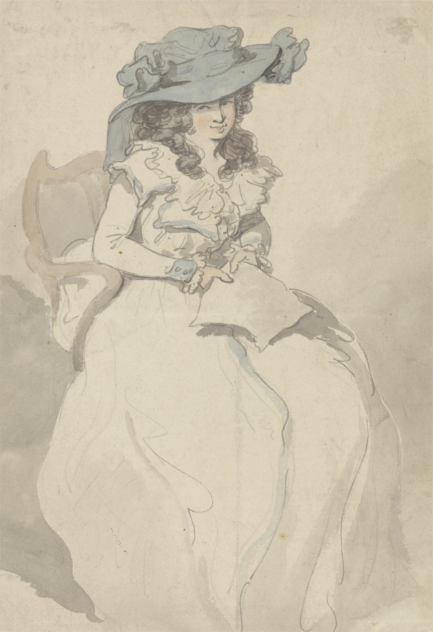 Kärleksbrevet, ca 1790 (penna & bläck och akvarell på papper) av Thomas Rowlandson