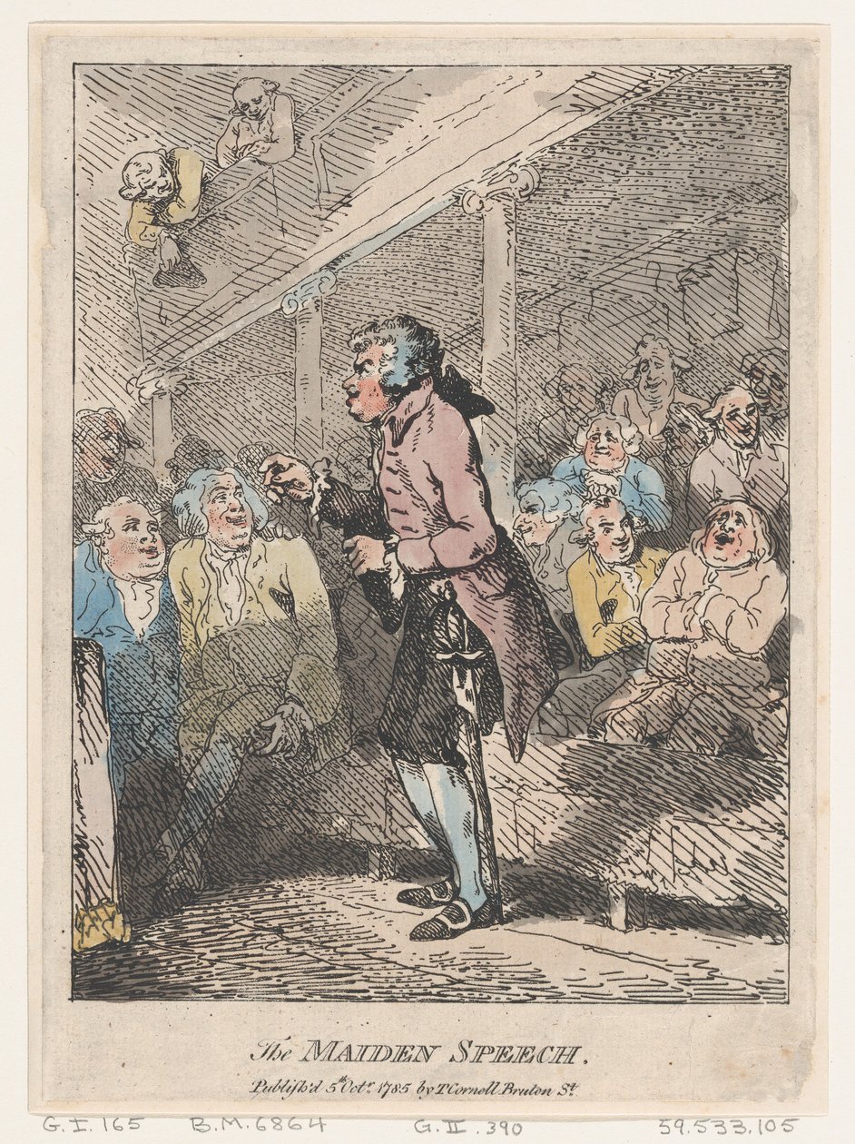 Jungfrutalet, 5 oktober 1785, 5 oktober 1785. av Thomas Rowlandson