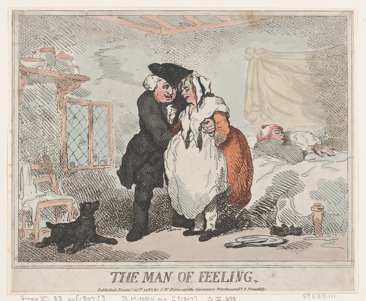 Känslans man, 25 november 1785, 25 november 1785. av Thomas Rowlandson