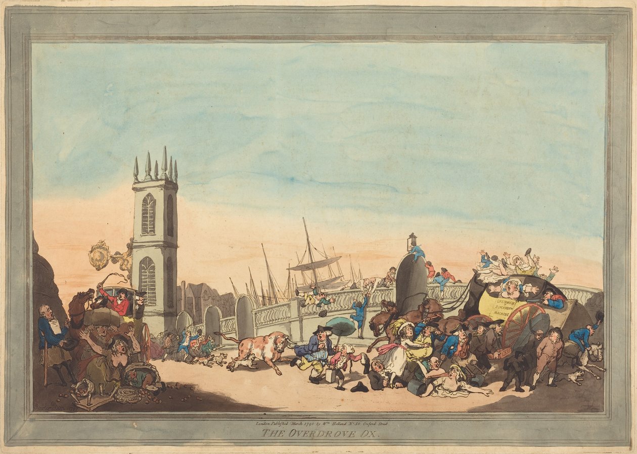 Den överansträngda oxen av Thomas Rowlandson