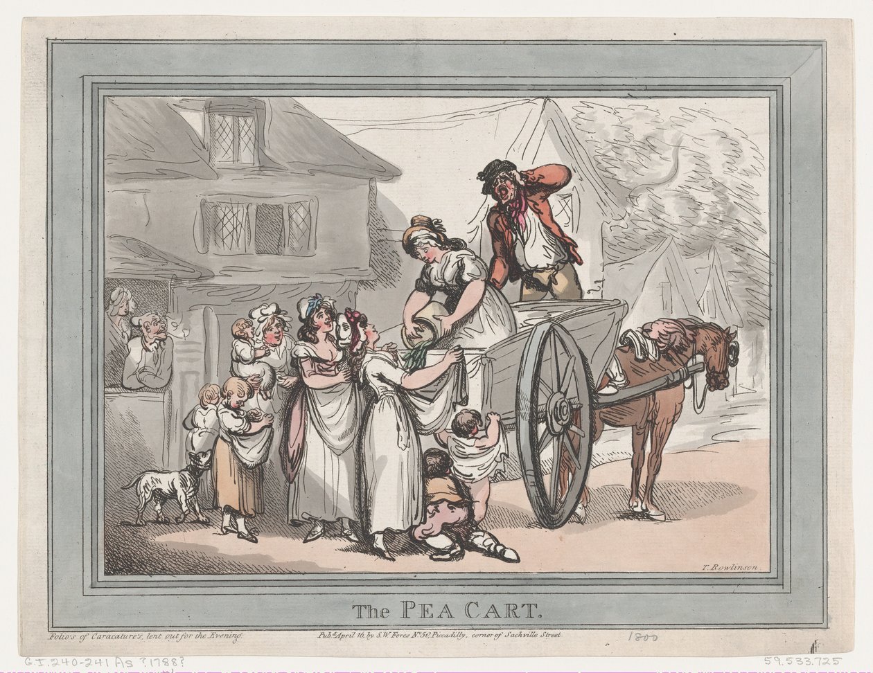 Ärtvagnen, 16 april 1788., 16 april 1788. av Thomas Rowlandson