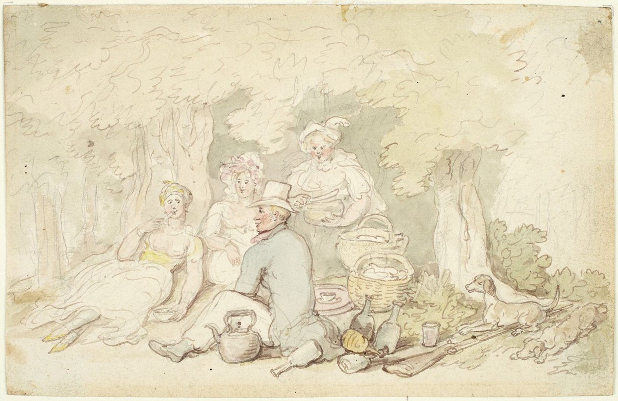 Picknicken av Thomas Rowlandson
