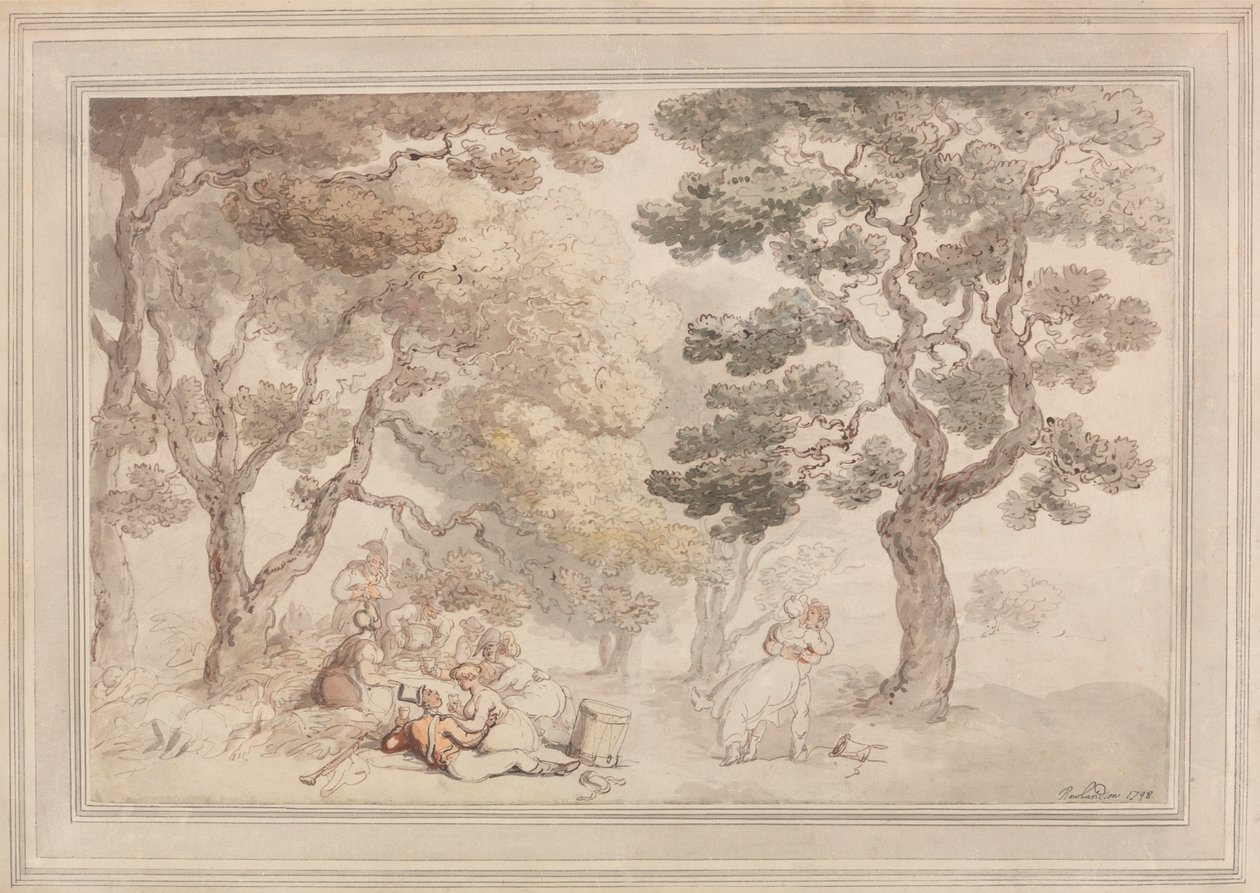 Picknicken av Thomas Rowlandson
