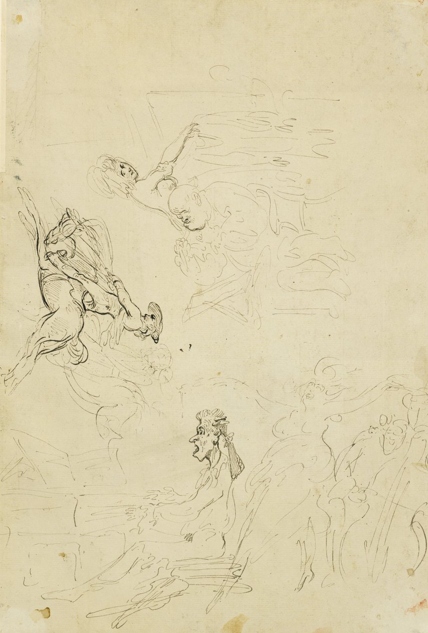 Posthuset, c.1778–80 av Thomas Rowlandson