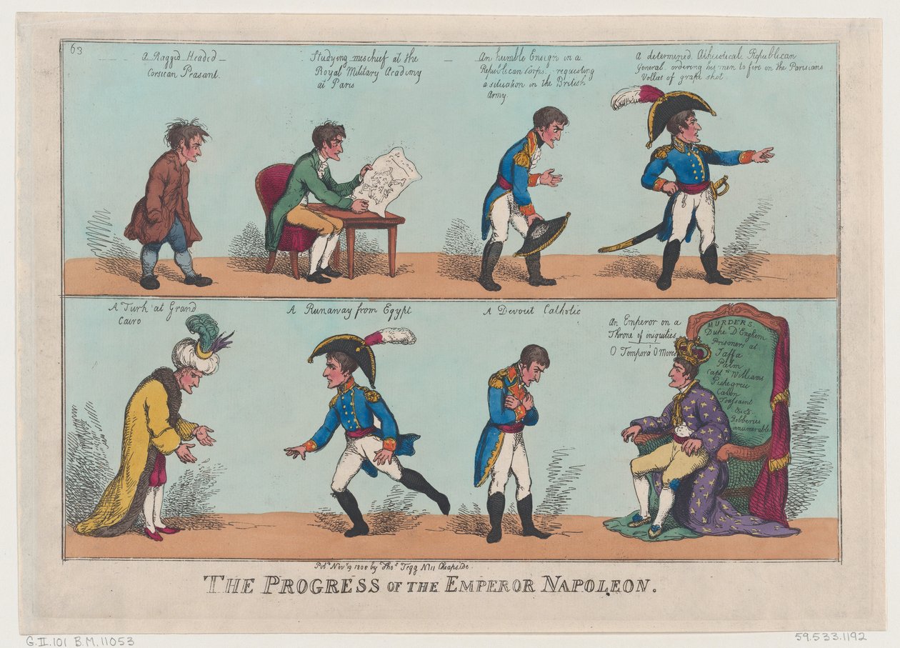Kejsar Napoleons framsteg, 19 november 1808., 19 november 1808. av Thomas Rowlandson