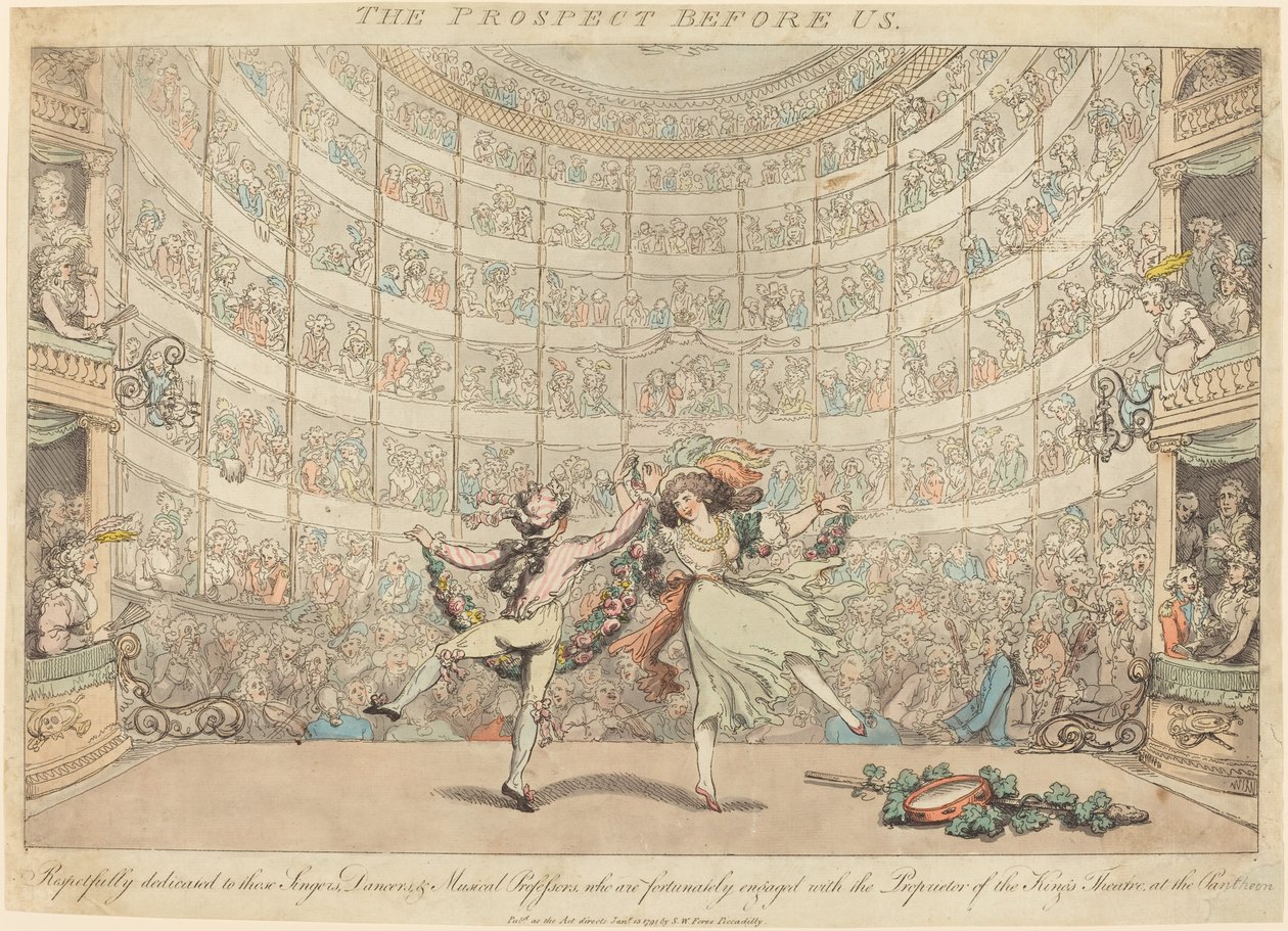Utsikten framför oss, nr 2 av Thomas Rowlandson