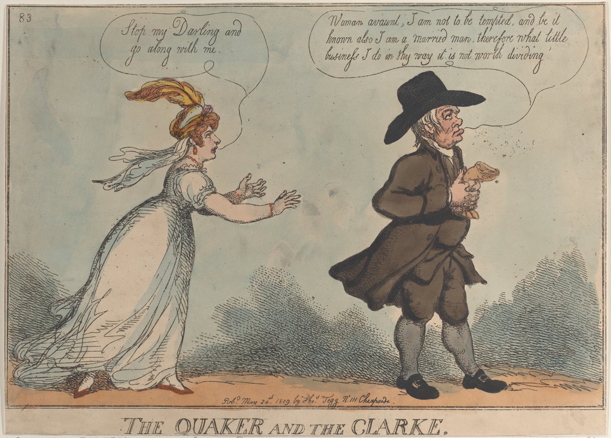 The Quaker and the Clarke, 24 maj 1809., 24 maj 1809. av Thomas Rowlandson