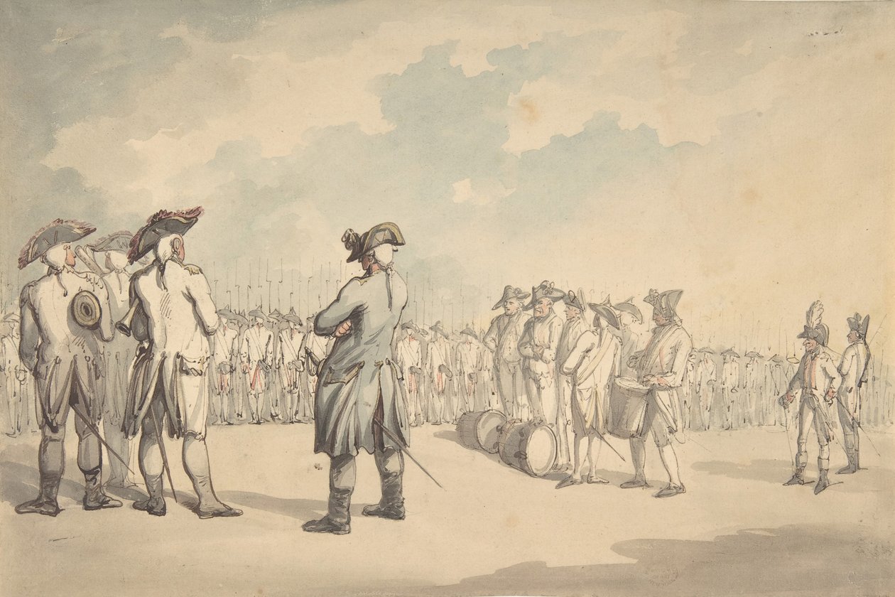 Översynen, ca. 1800. av Thomas Rowlandson