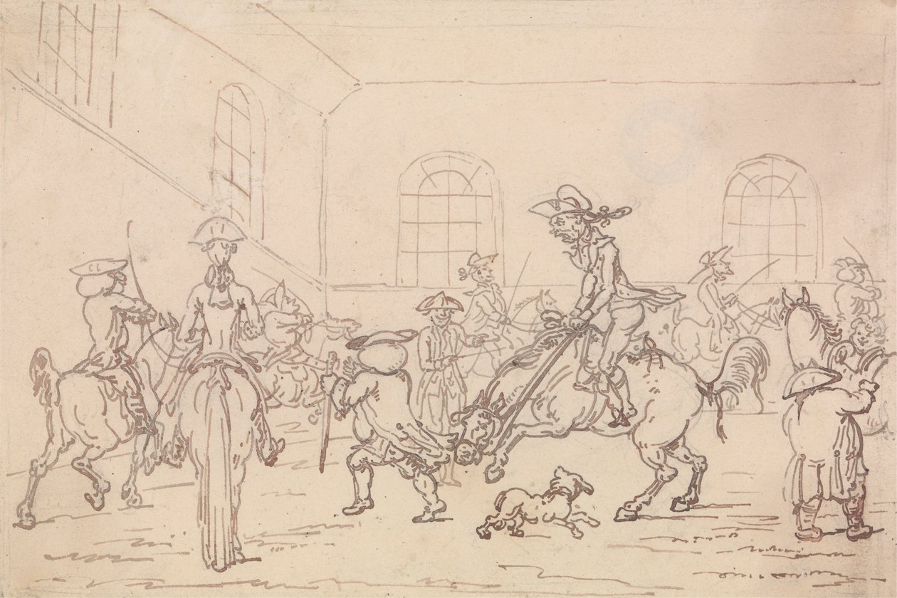 Ridskolan av Thomas Rowlandson