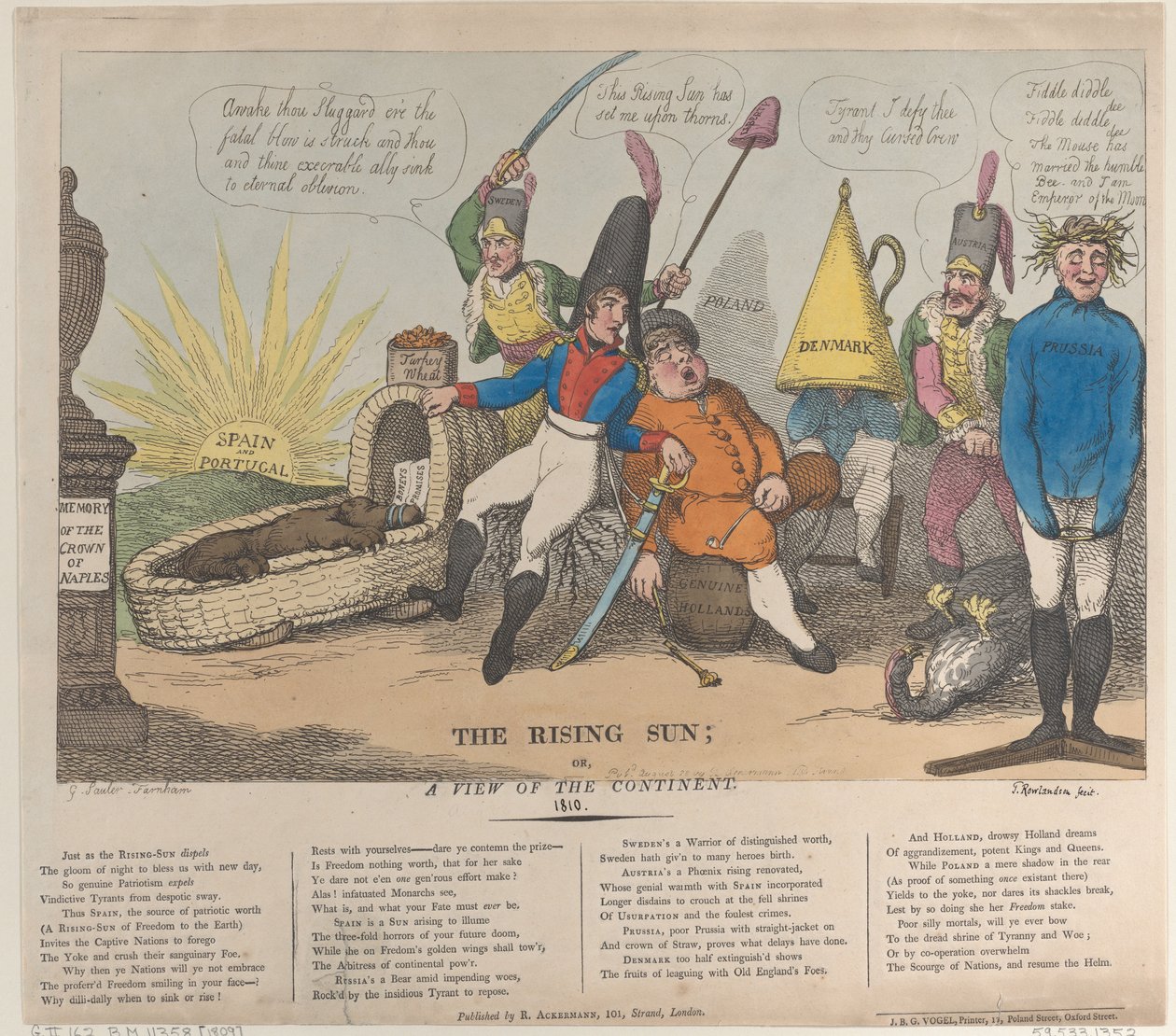 The Rising Sun, Eller, A View of the Continent, 28 augusti 1810., 28 augusti 1810. av Thomas Rowlandson