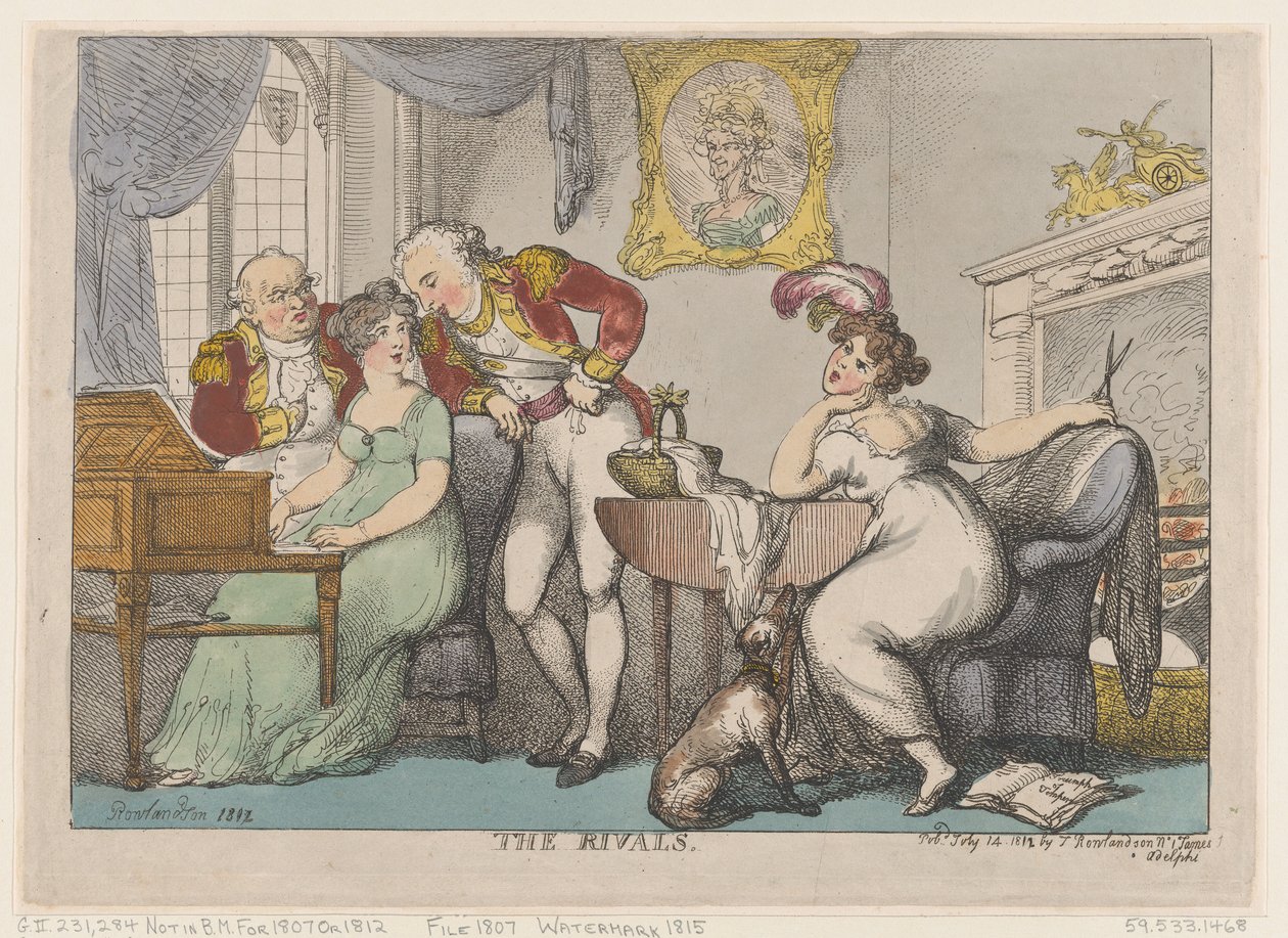 Rivalerna, 14 juli 1807, 14 juli 1807. av Thomas Rowlandson