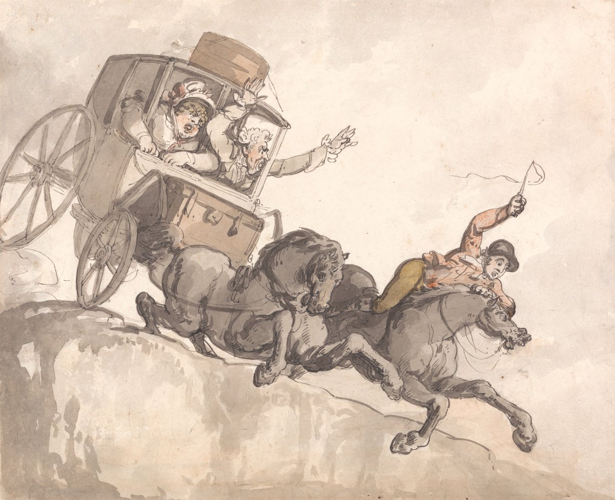 Den förrymda tränaren av Thomas Rowlandson