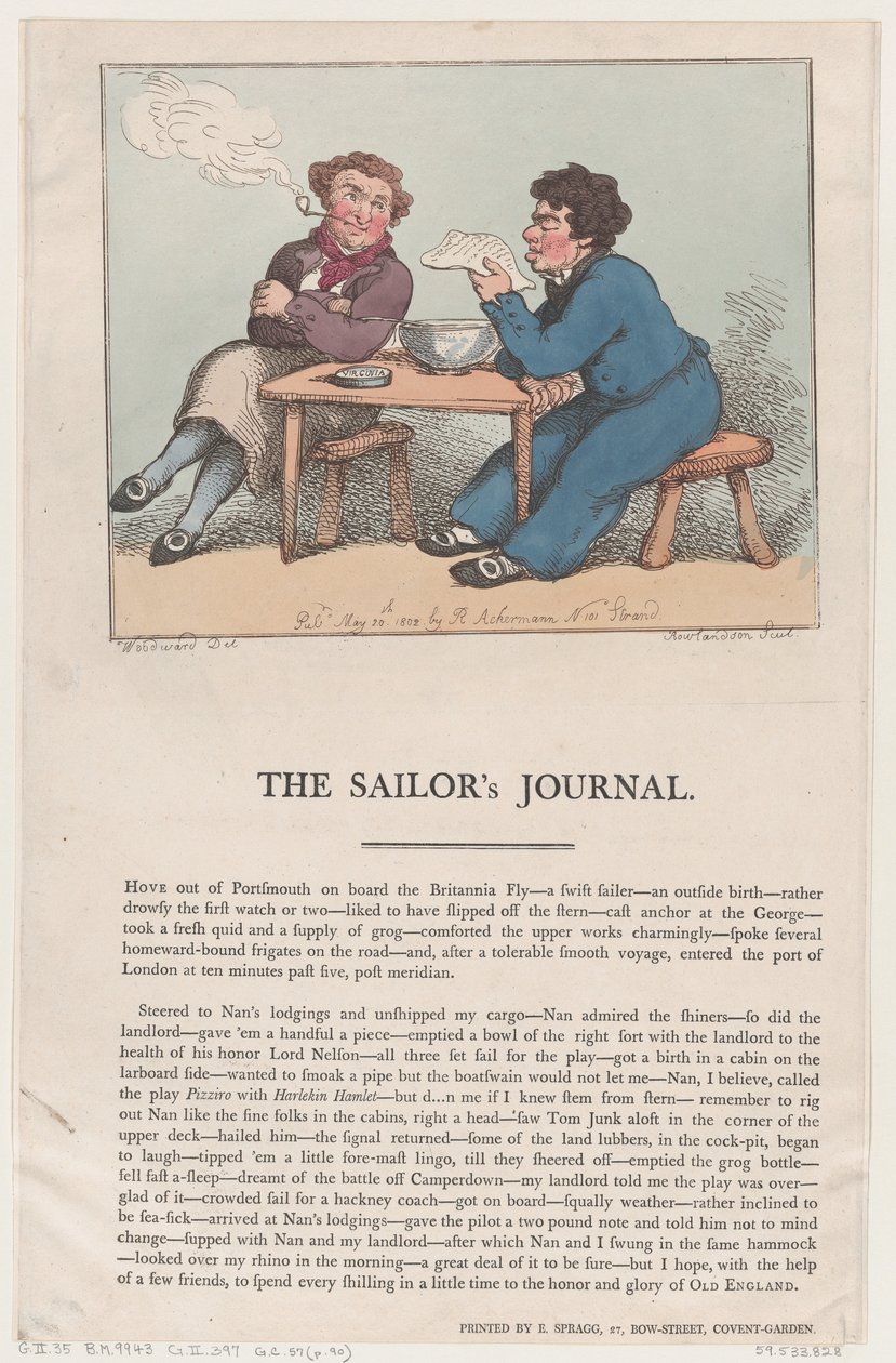 Sjömansjournalen, 20 maj 1802, 20 maj 1802. av Thomas Rowlandson