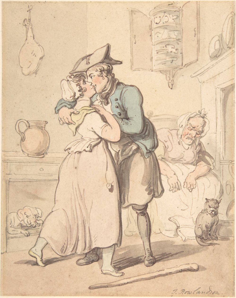 Sjömannens återkomst från aktiv tjänst av Thomas Rowlandson