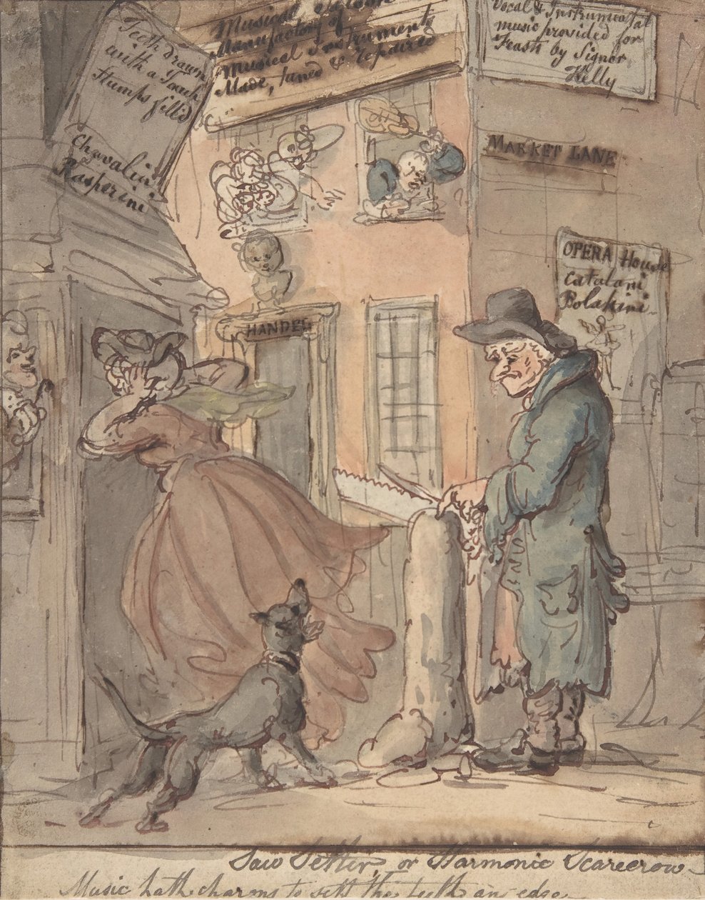 Sågsättaren, 1780-1827. av Thomas Rowlandson
