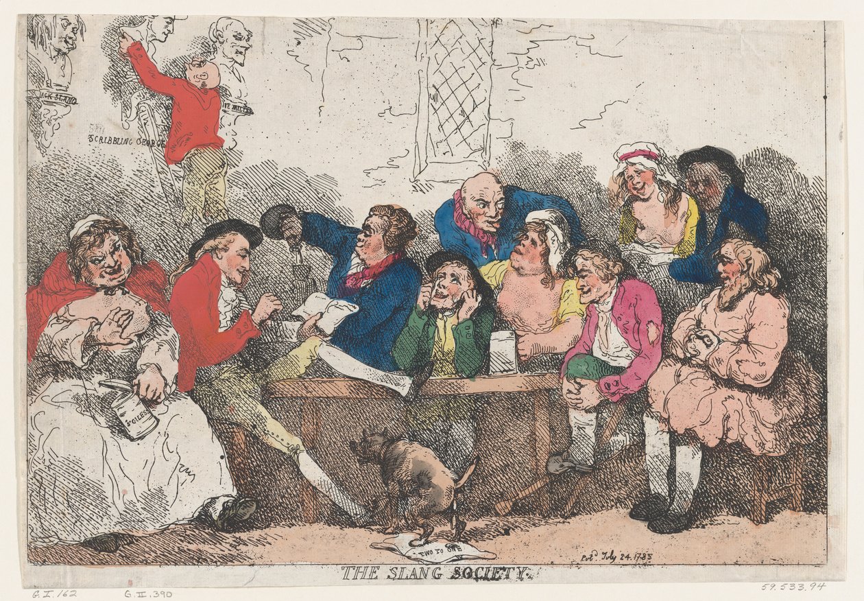 Slangsällskapet, 24 juli 1785., 24 juli 1785. av Thomas Rowlandson