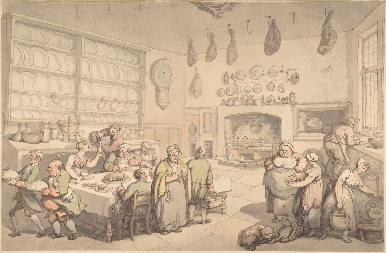 Squire’s Kitchen av Thomas Rowlandson