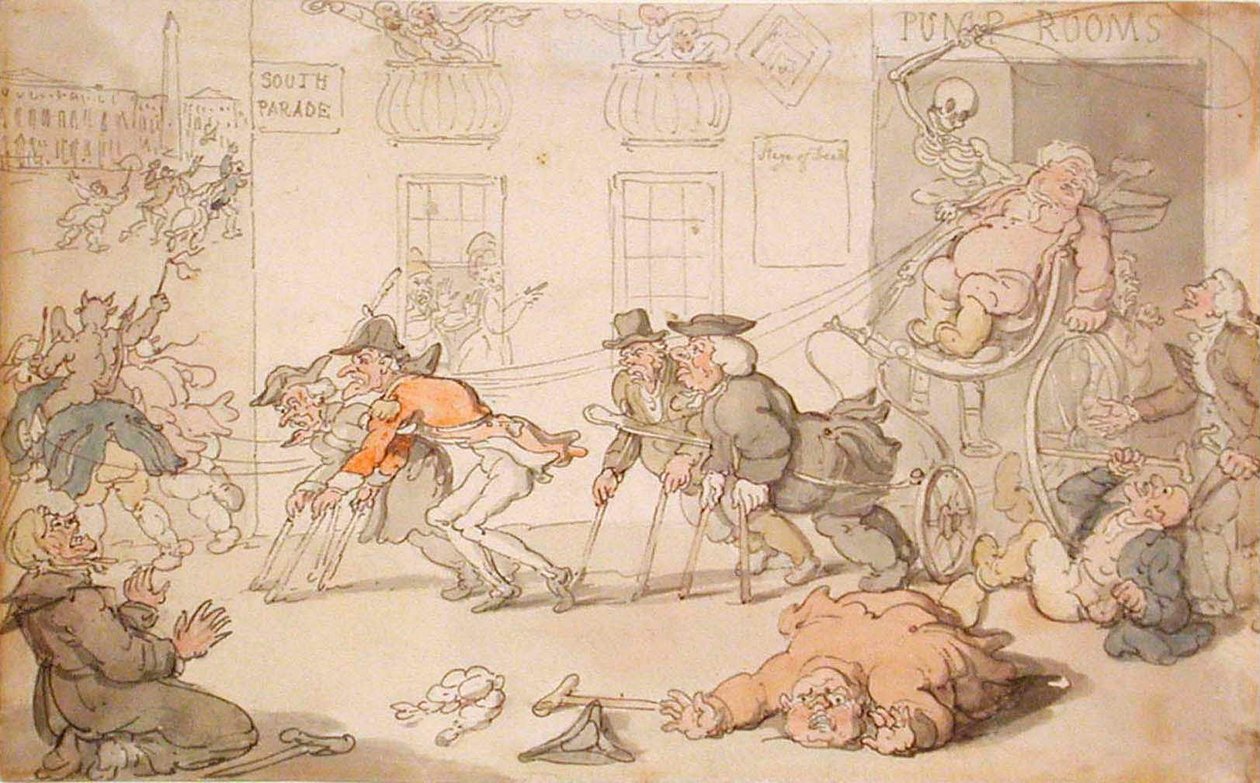 Dödens scen av Thomas Rowlandson