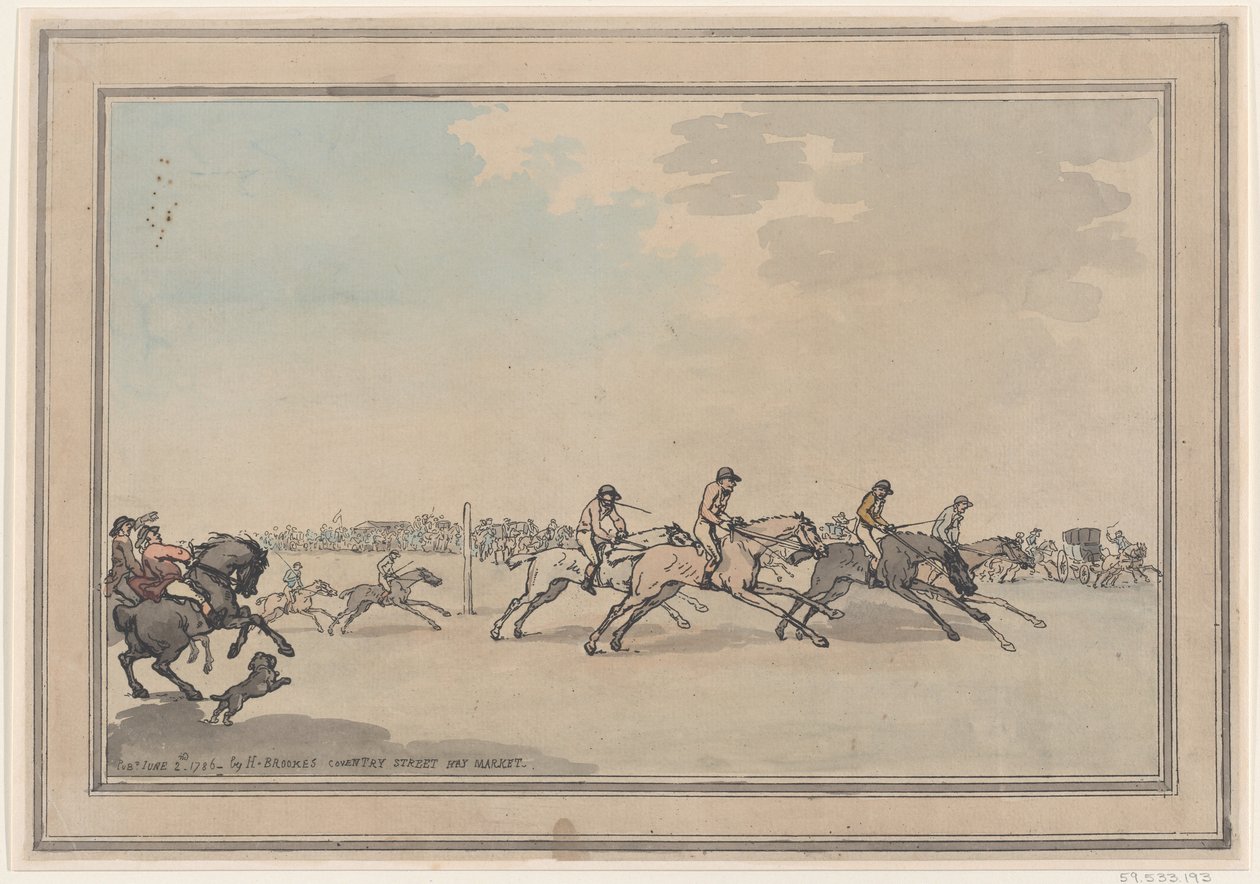 Starten, 21 juni 1786, 21 juni 1786. av Thomas Rowlandson