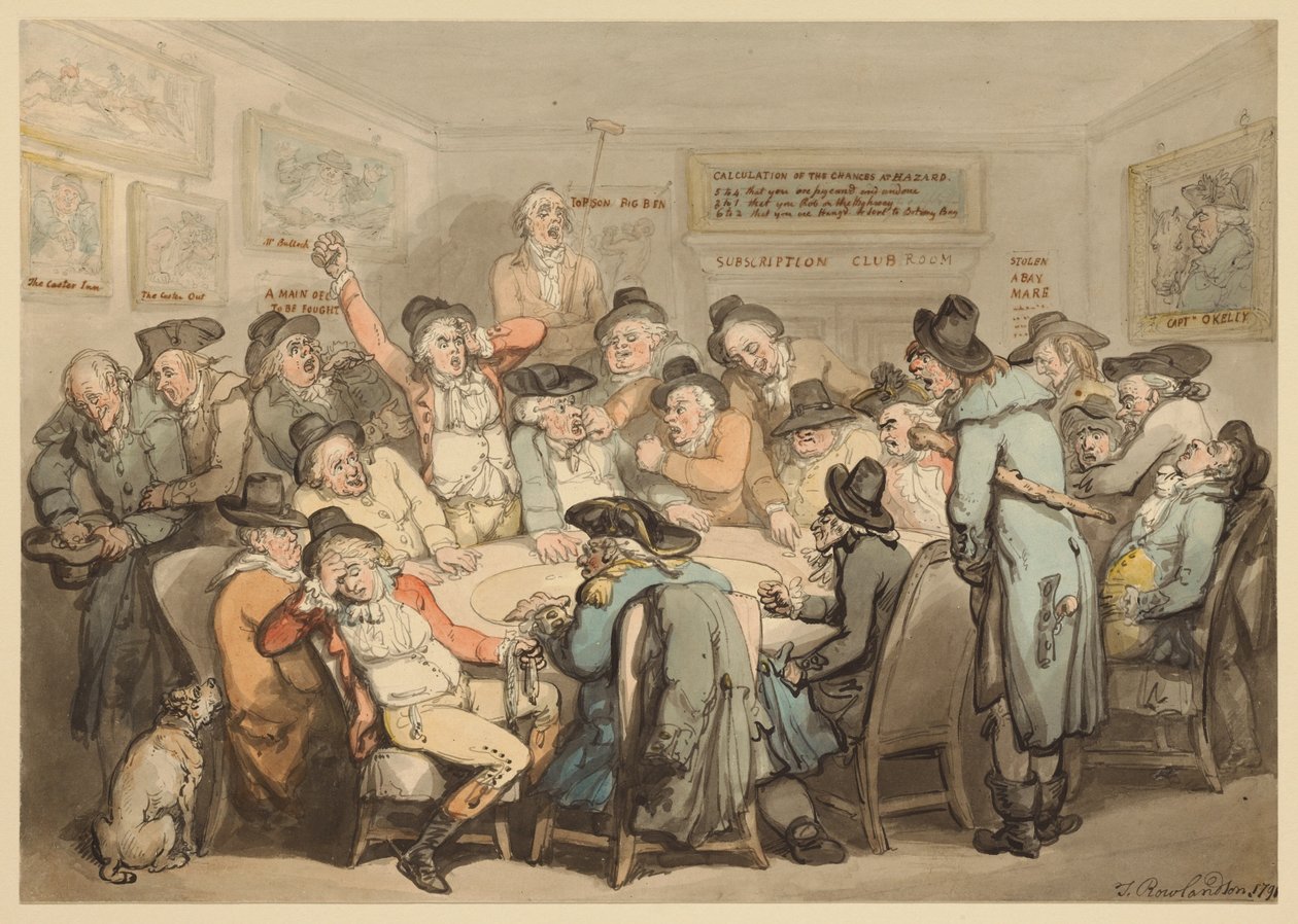 Prenumerationsklubbens rum av Thomas Rowlandson