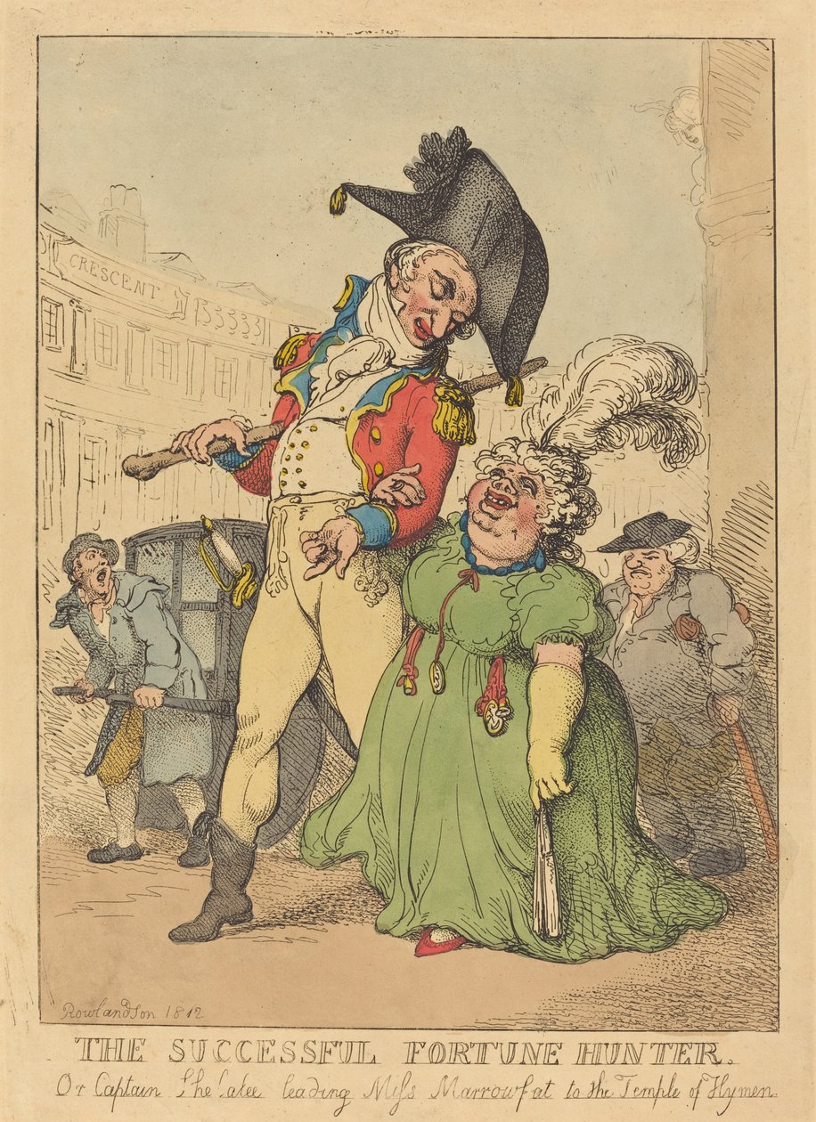 Den framgångsrika lyckejägaren av Thomas Rowlandson