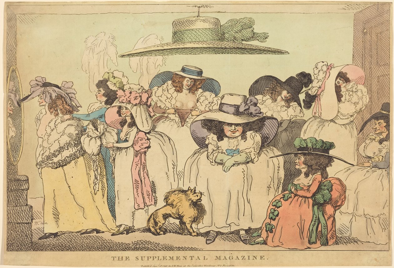 Tilläggstidningen av Thomas Rowlandson