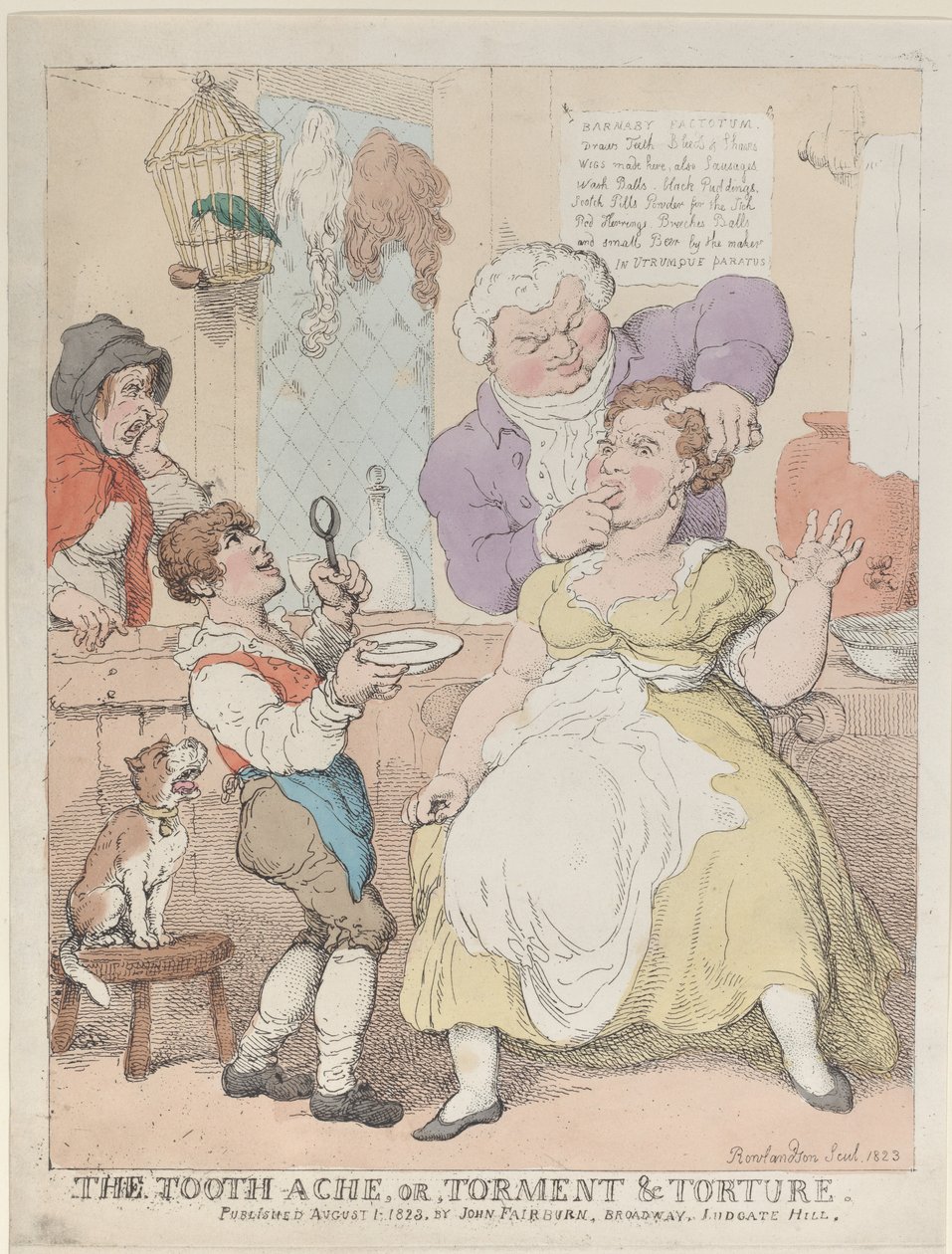 Tandvärken, eller plåga och tortyr, 1 augusti 1823., 1 augusti 1823. av Thomas Rowlandson