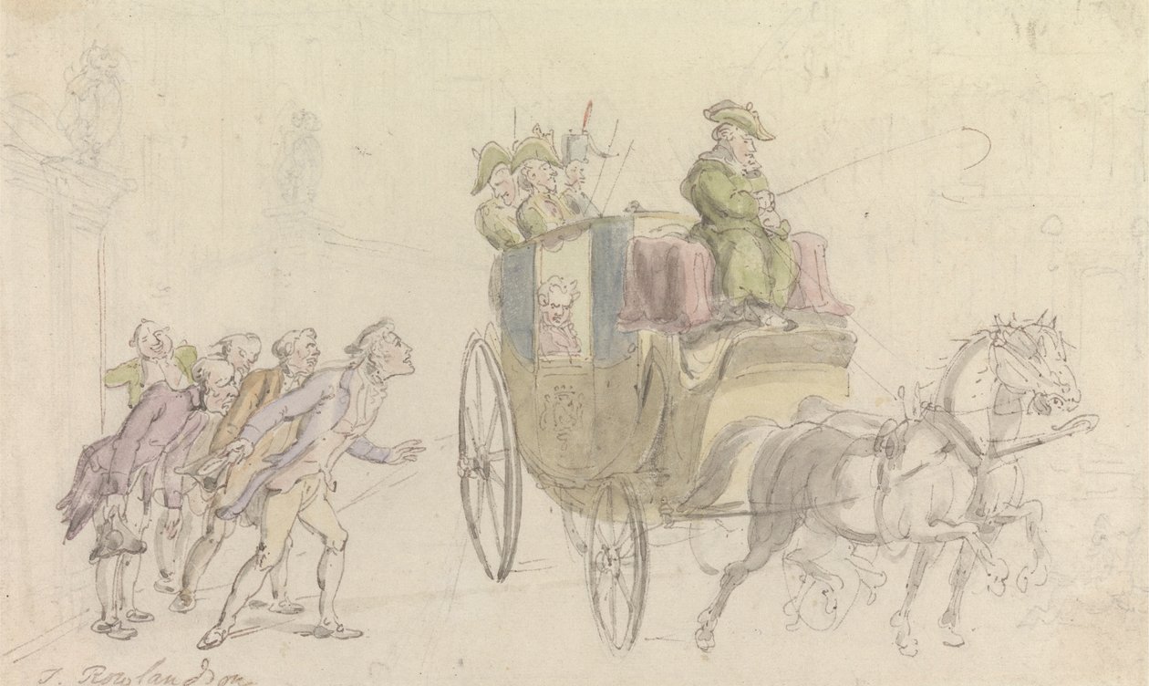 The Vicar of Wakefield: Attendance on a Nobleman av Thomas Rowlandson