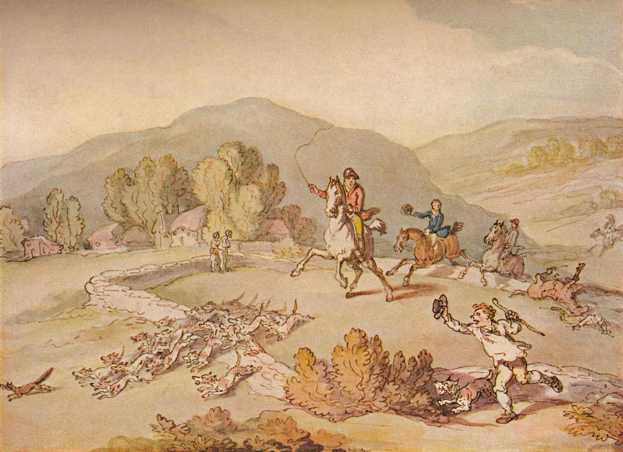 Byjakten, c1800, 1922 av Thomas Rowlandson