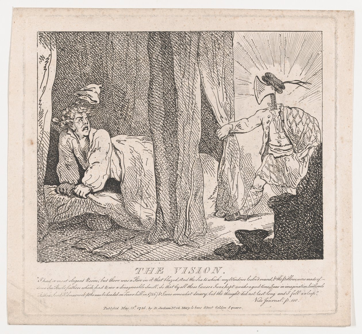The Vision Picturesque Beautys of Boswell, Part the Second, 15 maj 1786., 15 maj 1786. av Thomas Rowlandson