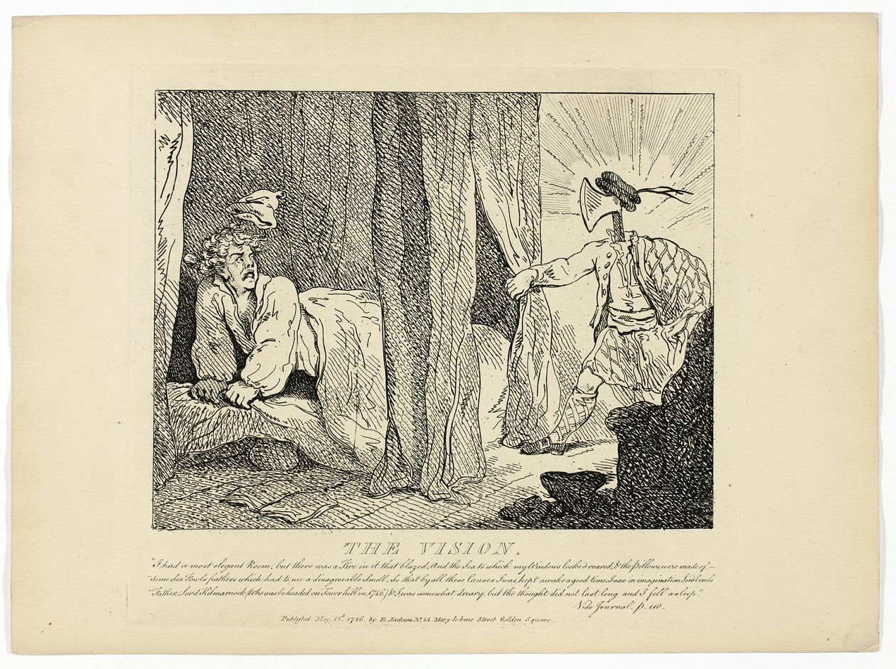 The Vision, från Boswells resa till Hebriderna av Thomas Rowlandson