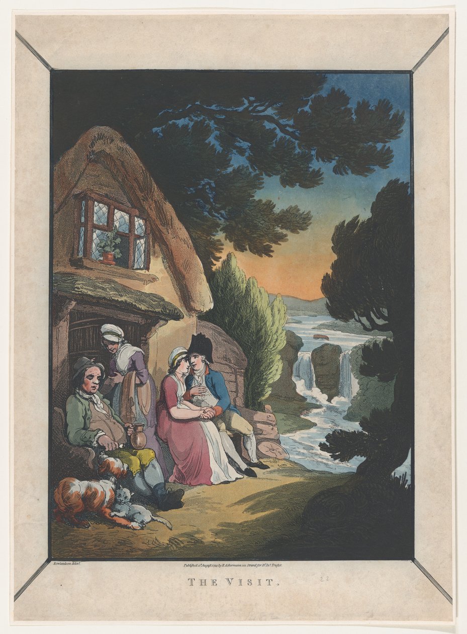 Besöket, 1 augusti 1799, 1 augusti 1799. av Thomas Rowlandson