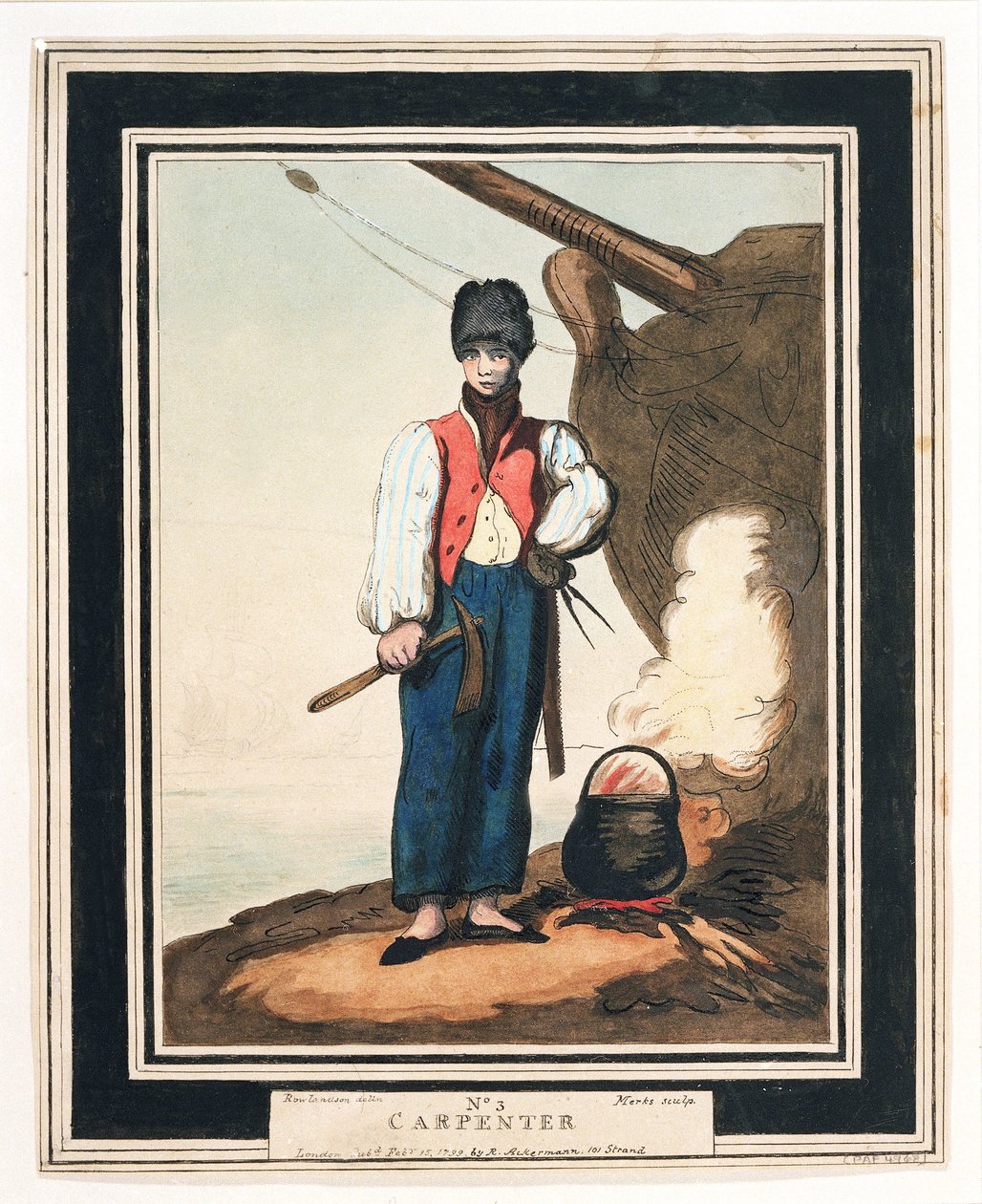 Skeppsbyggaren, en av de viktigaste adjutanterna i Royal Navy på 1700-talet, som var tvungen att avlägga ett prov i Shipwright