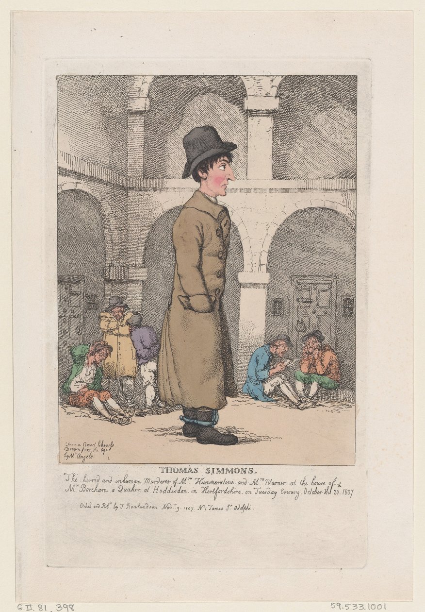 Thomas Simmons, 9 november 1807, 9 november 1807. av Thomas Rowlandson