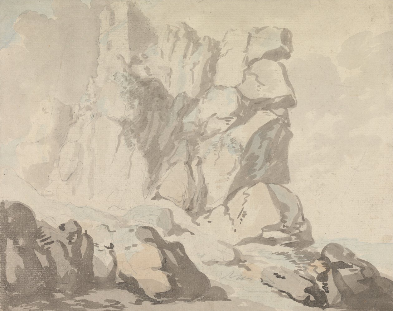 Tintagel Castle av Thomas Rowlandson