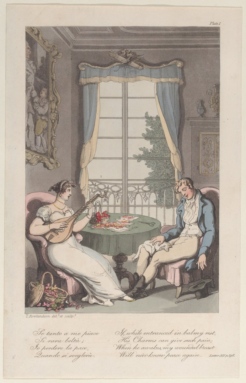 Titelsida, från Neapel och Campagna Felice: i en serie brev adresserade..., 1 juni 1815. av Thomas Rowlandson