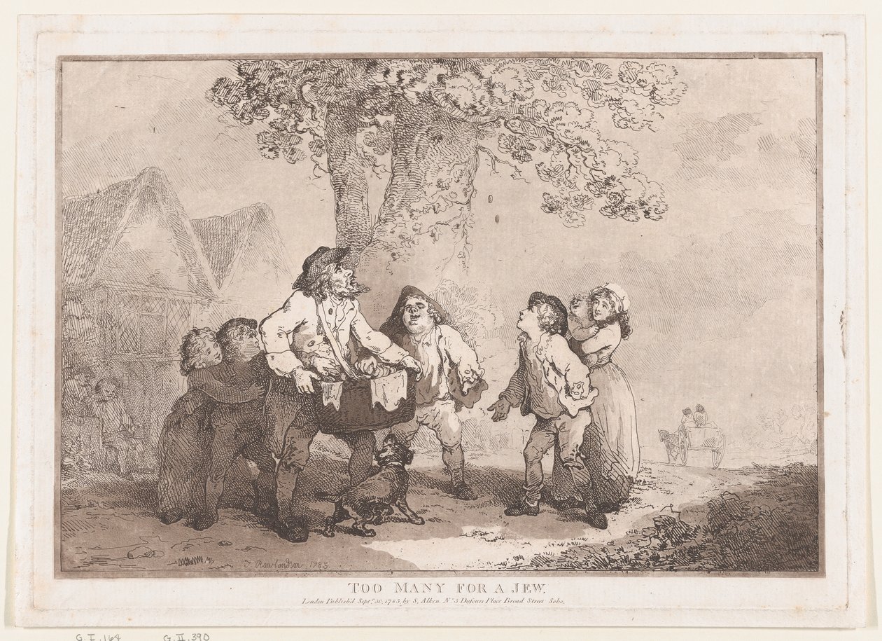 För många för en jude, 20 september 1785, 20 september 1785. av Thomas Rowlandson