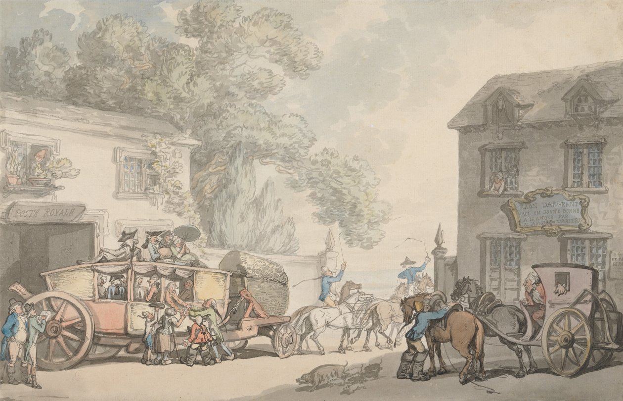 Att resa i Frankrike av Thomas Rowlandson