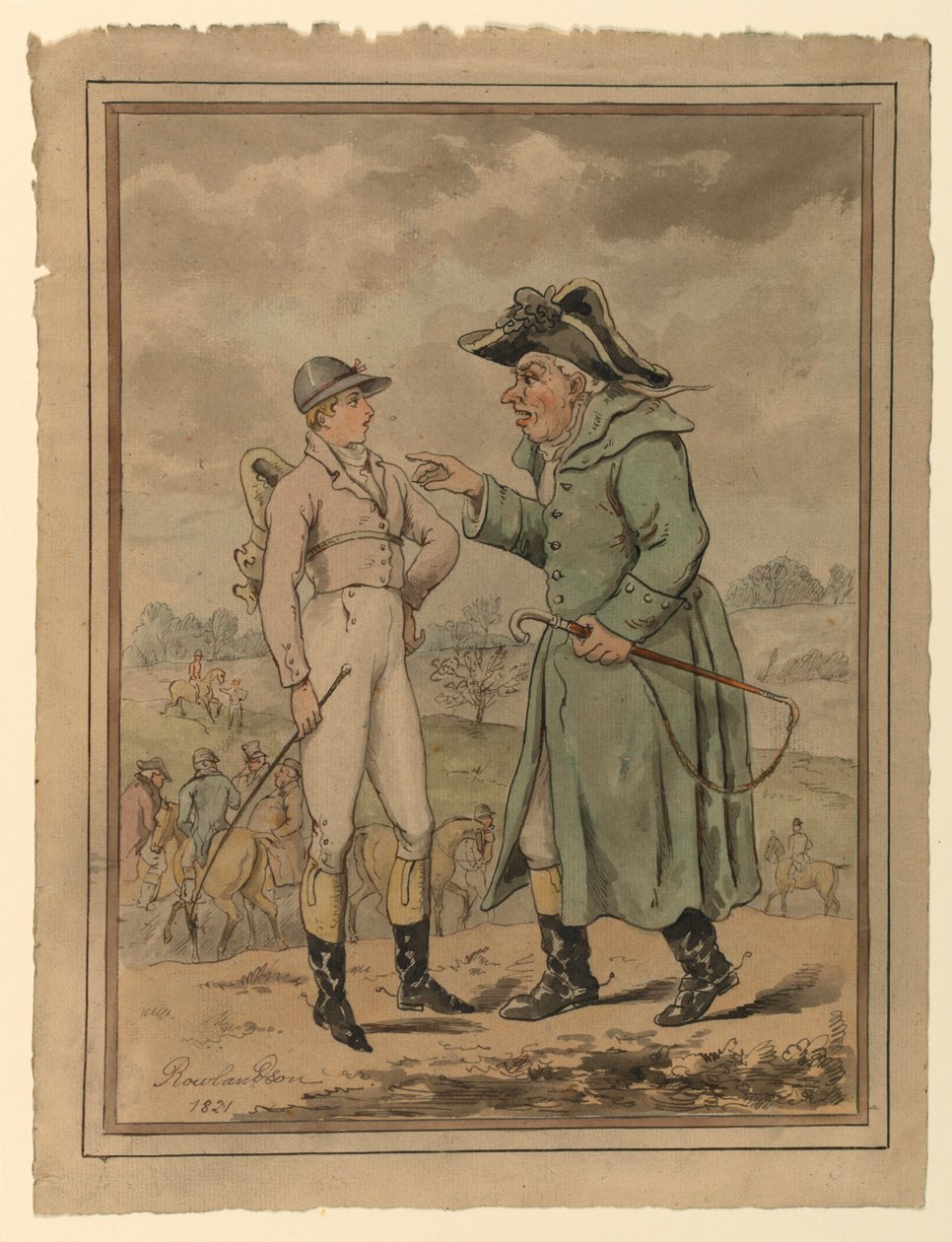 Tricks of the Turf, eller, bestämma hur man förlorar ett lopp av Thomas Rowlandson