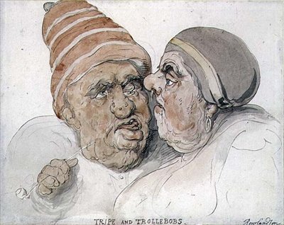Kalmar och trollebobs (akvarell) av Thomas Rowlandson