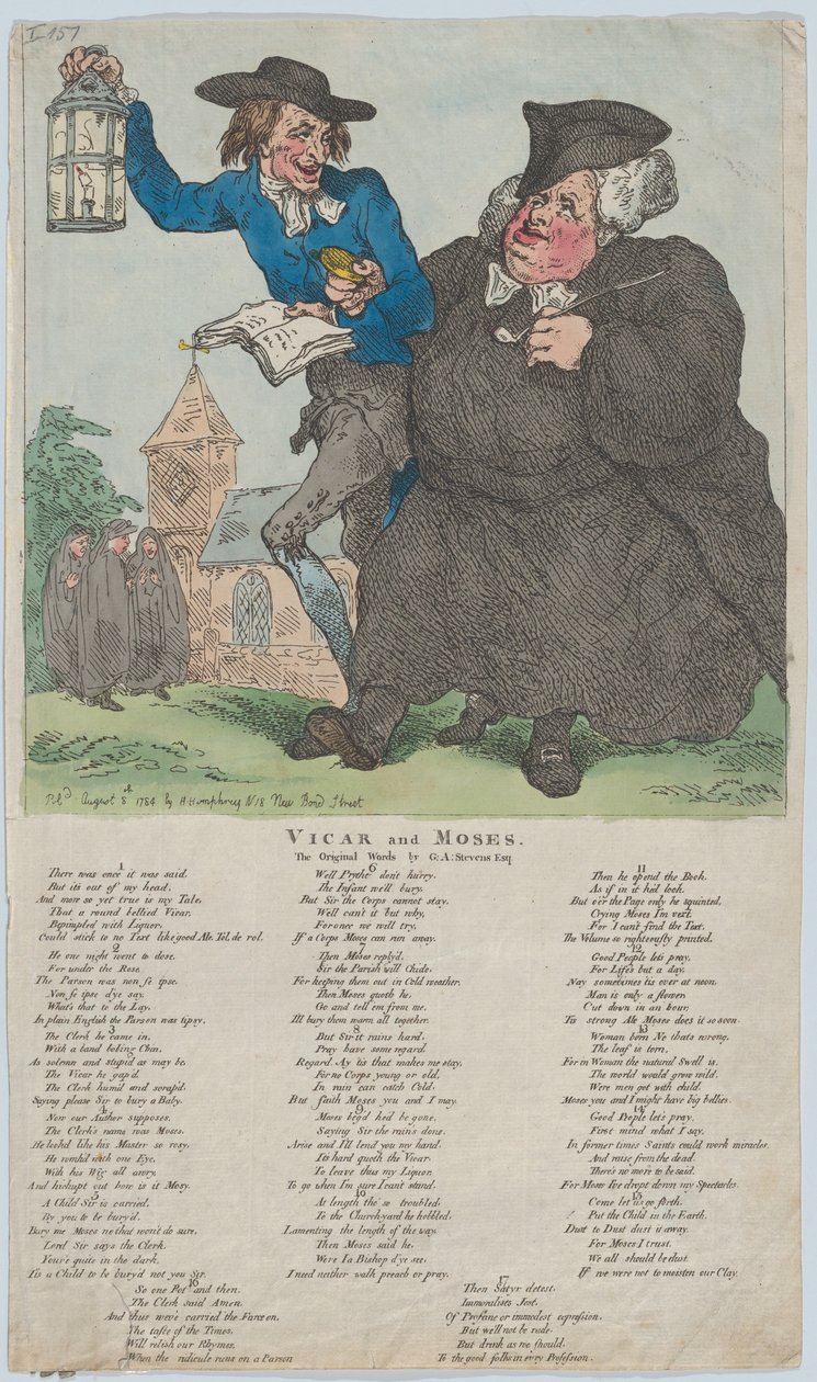 Vicar och Moses, 8 augusti 1784, 8 augusti 1784. av Thomas Rowlandson