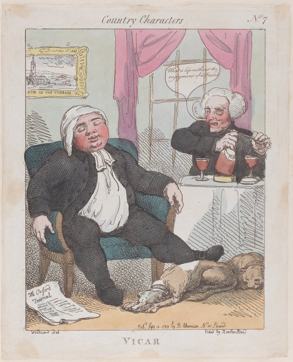 Kyrkoherde, 10 september 1799., 10 september 1799. av Thomas Rowlandson