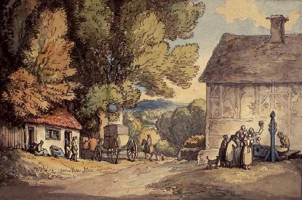 Village Green av Thomas Rowlandson