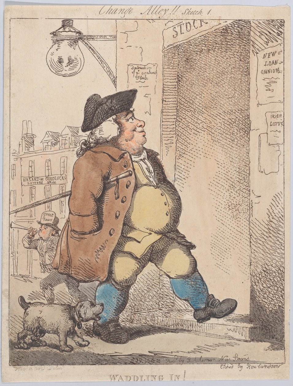 Waddling In!, 1 augusti 1799., 1 augusti 1799. av Thomas Rowlandson