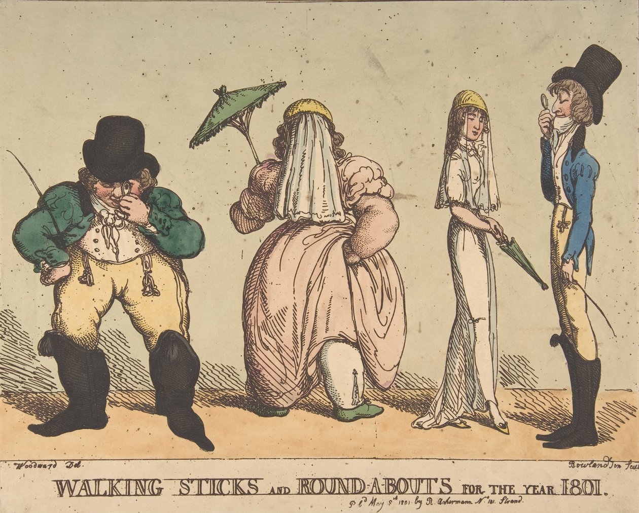 Käppar och rundor för år 1801, 8 maj 1801, 8 maj 1801. av Thomas Rowlandson
