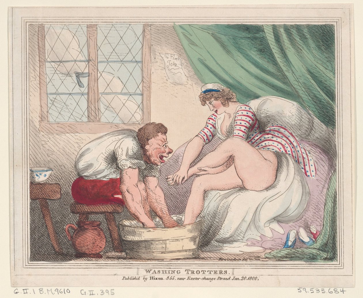 Washing Trotters, 20 januari 1800., 20 januari 1800. av Thomas Rowlandson