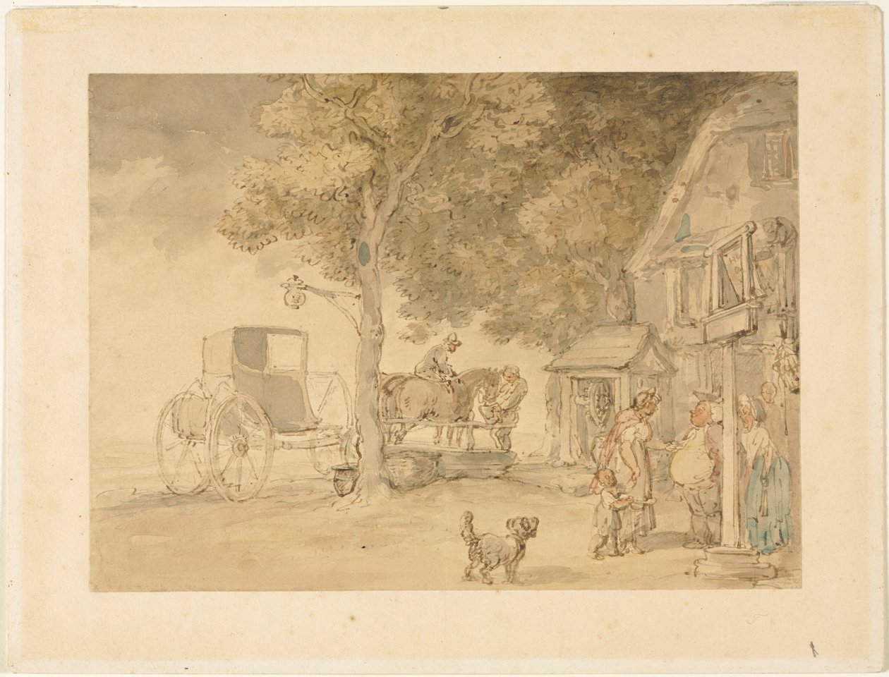Vatna hästar av Thomas Rowlandson